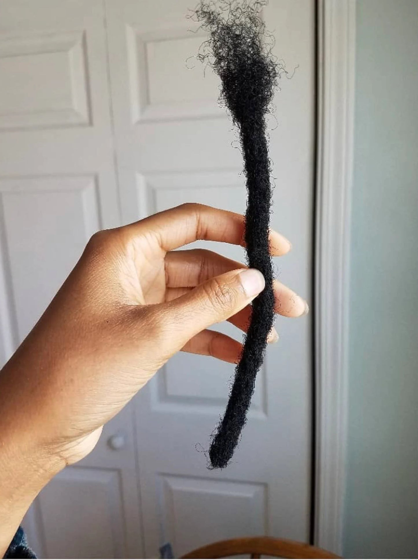 M (1 cm) Handmade Human Hair Loc Extensions