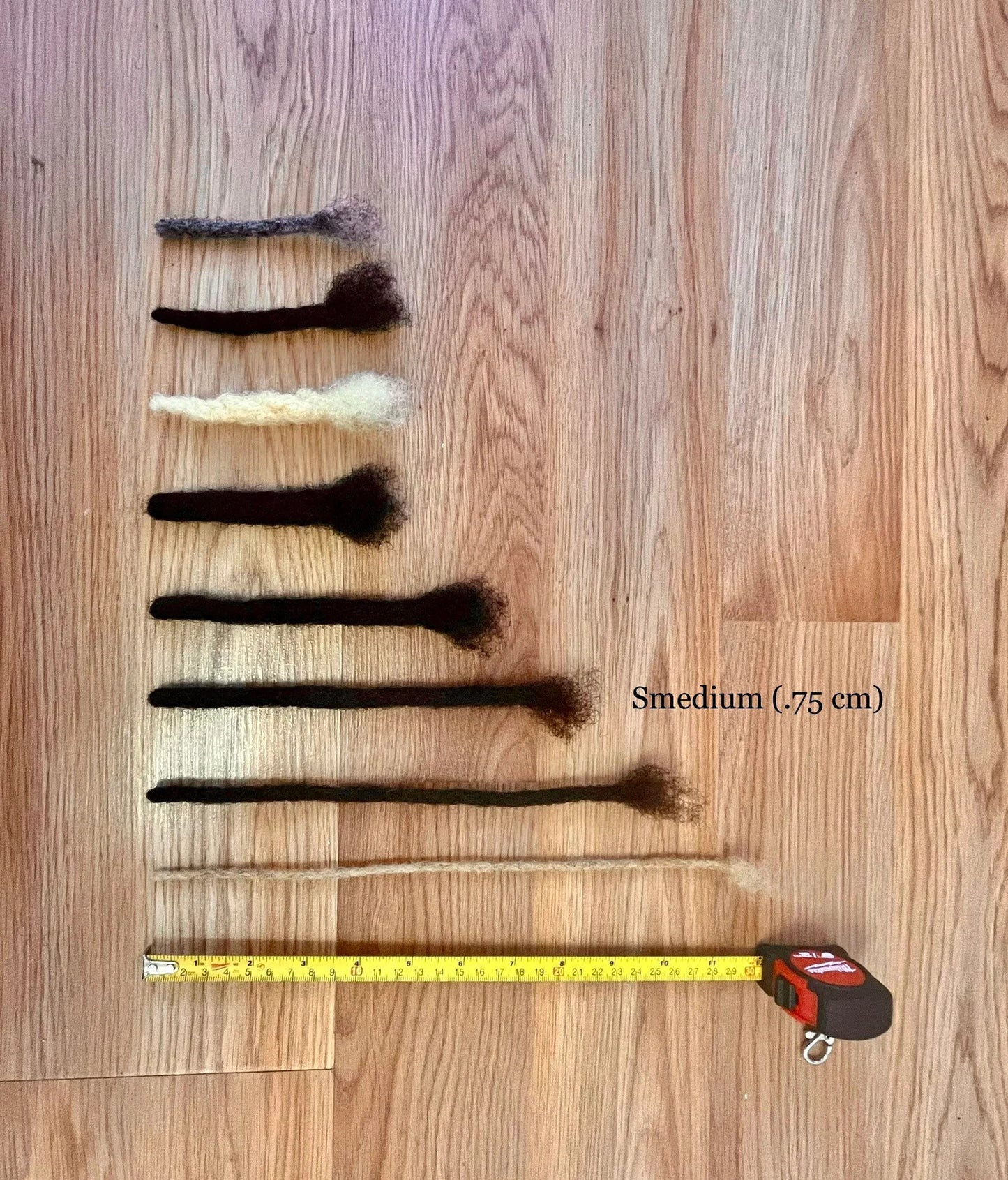 SM (.75 cm) Handmade Human Hair Loc Extensions